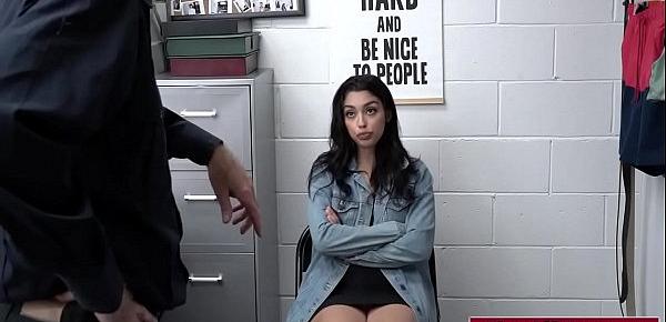  Small tits latina dominated by officer